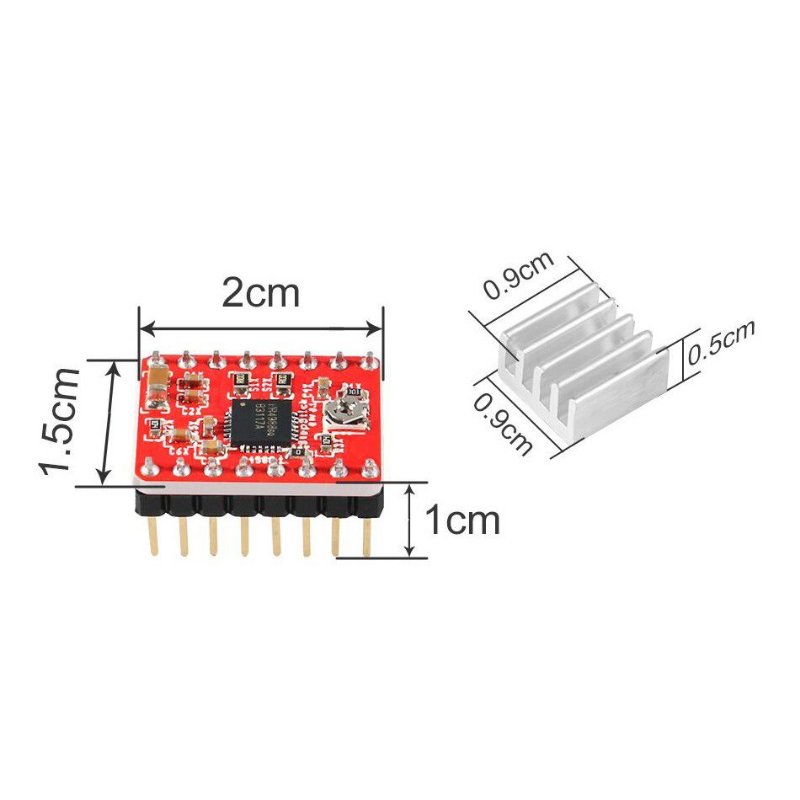 Driver Motor de Passo A4988 com Dissipador de Calor - Imagem 6