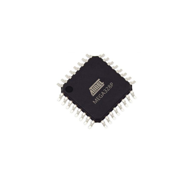 Microcontrolador ATmega328P SMD (utilizado pelas placas UNO)