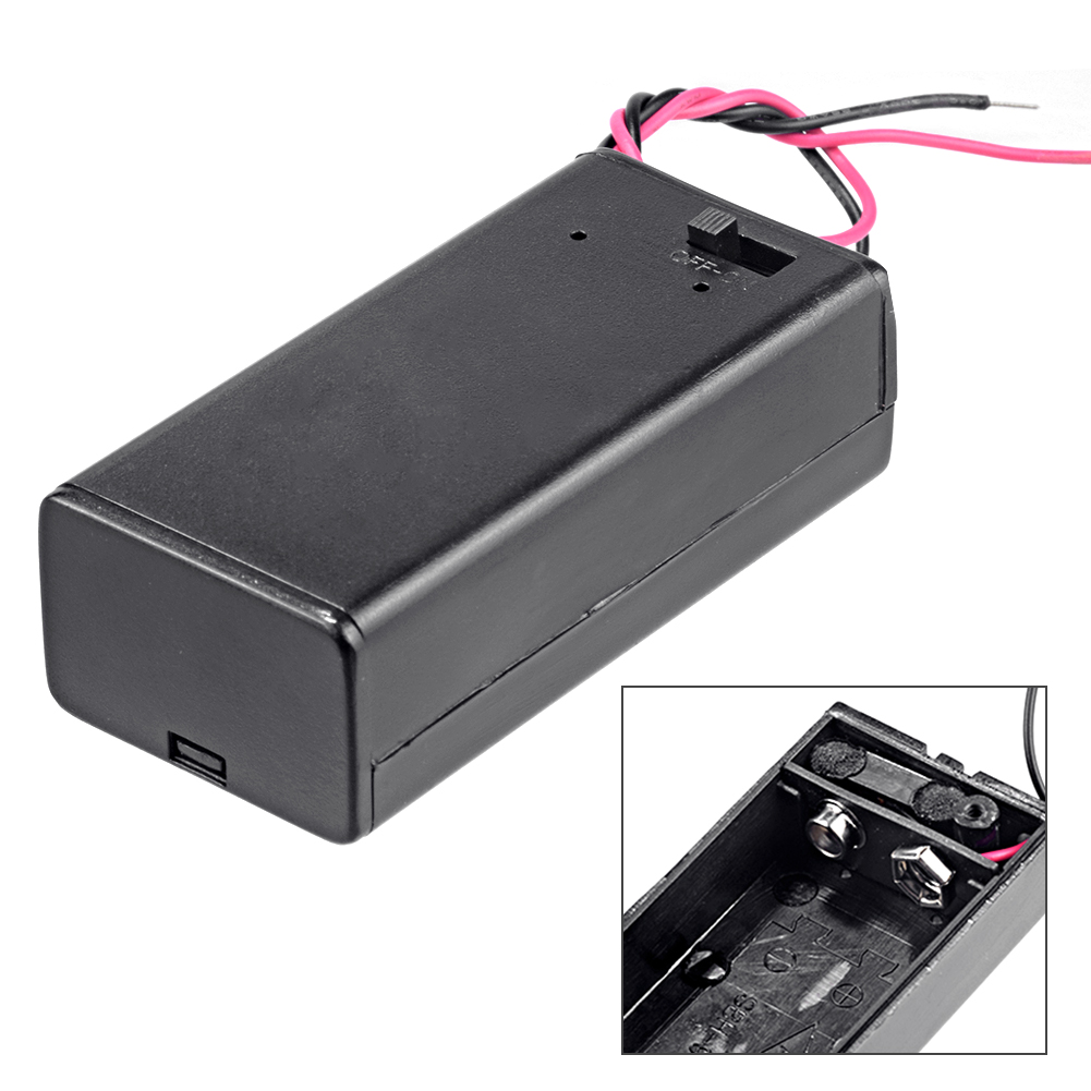 Suporte para Bateria 9V case com capa e chave - Imagem 4