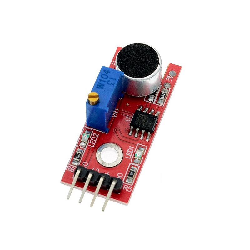 Sensor de som e palmas vermelho Módulo Detector Palmas