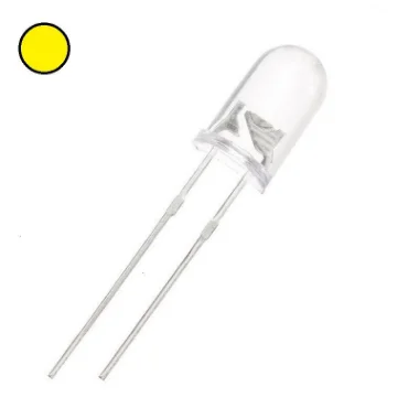 10 x Led Alto Brilho 5mm - Amarelo